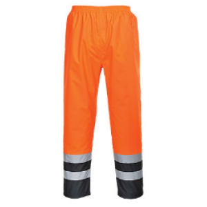 CALÇA ALTA VISIB. LARANJA/AZUL C/FITA REFLET S486 